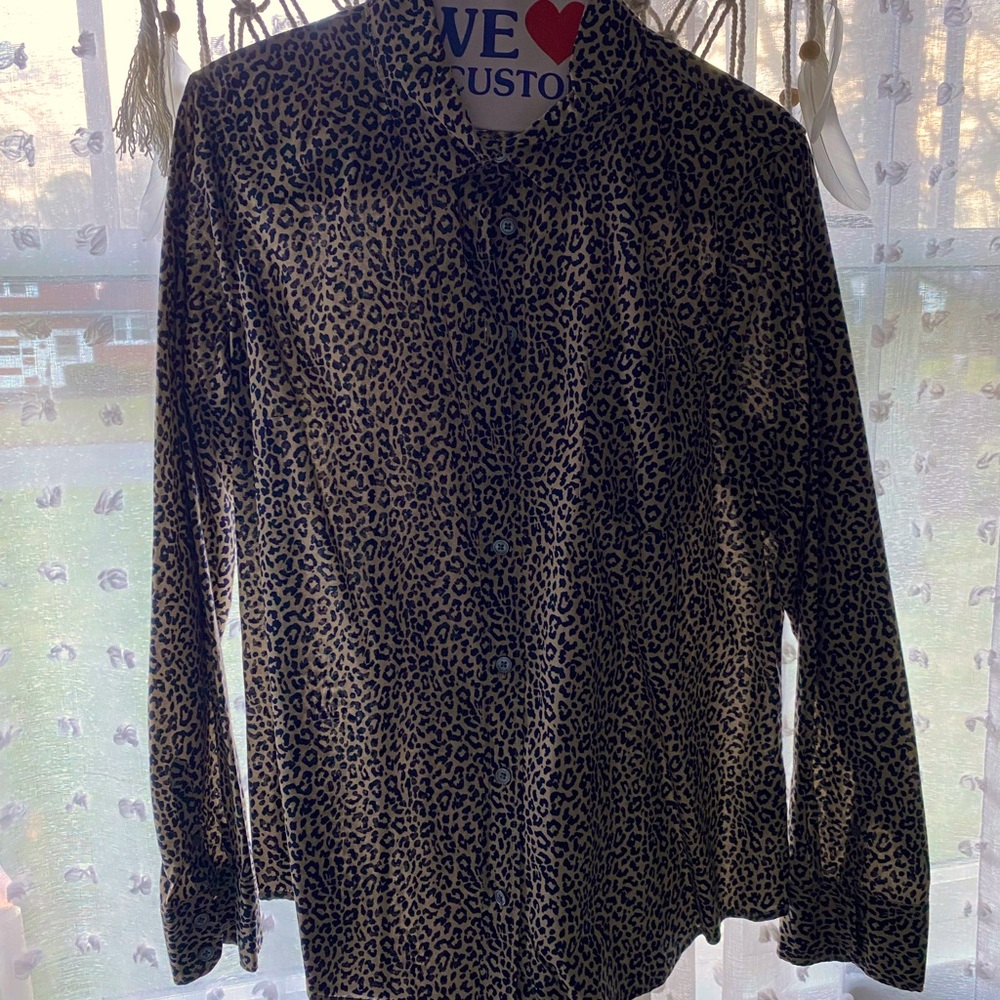 JCREW Long sleeve animal print woman shirt